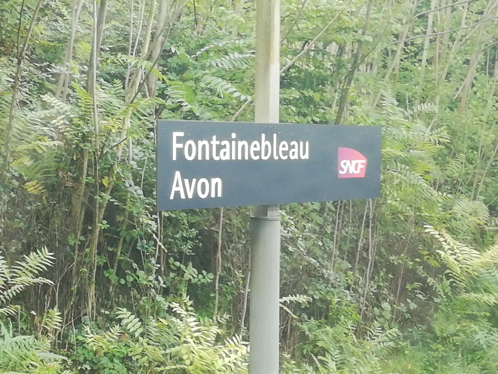 Quais de la gare de Fontainebleau-Avon, desservis par la ligne R du Transilien
